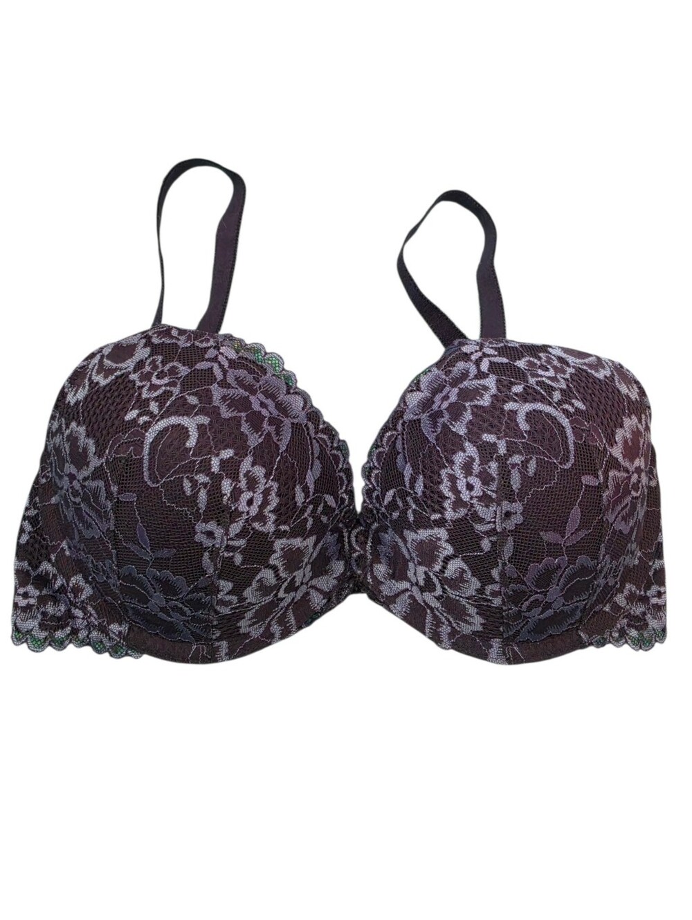 Savage X Fenty Navy Blue Lace Bra Size 32DD